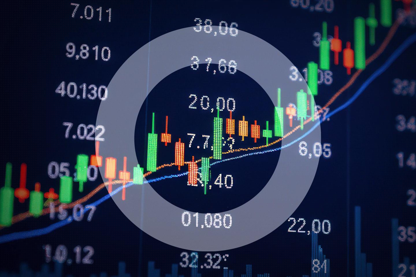 Digital graph with statistics